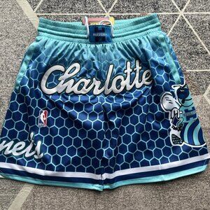 Charlotte Hornets Blue Basketball Shorts